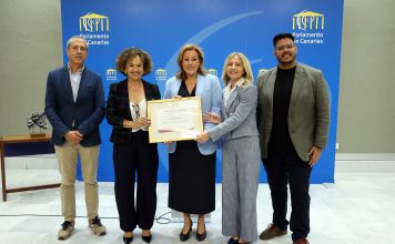 Astrid Pérez, Presidenta del Parlamento de Canarias, embajadora de los Premios Más Mujer-BPW Canarias